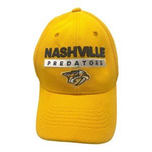 Nashville Predators NHL Stanley Cup Hockey Yellow Adidas Fitted Hat Small Medium